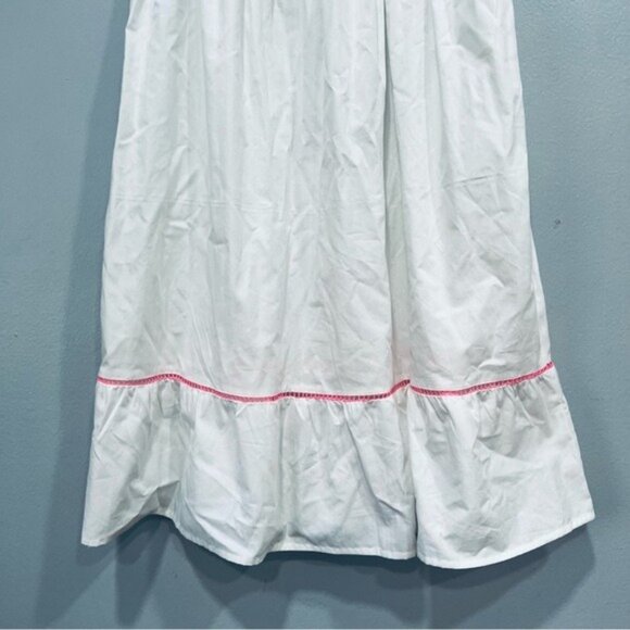 White Dress with Pink Accents size 12 - Picture 4 of 13